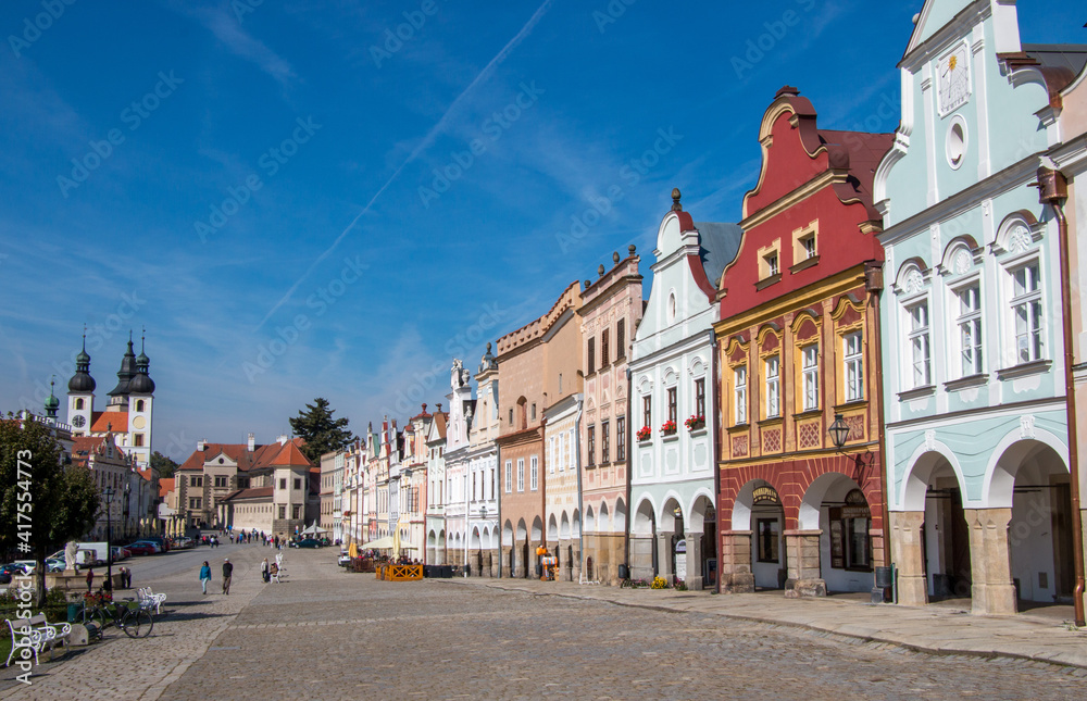 Wall mural historical town square / telč, czech republic