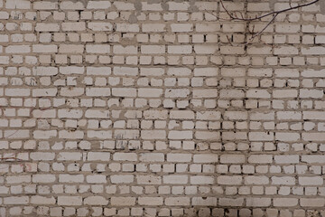 horizontal part of black painted brick wall. High quality photo