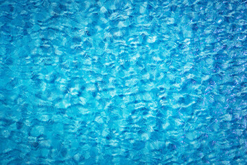 Blue tropical sea surface with waves and ripples. High quality photo