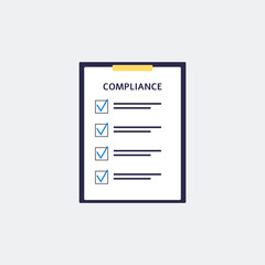 Regulatory compliance checklist rules, standard or policy of company