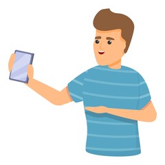 Sell smartphone icon. Cartoon of sell smartphone vector icon for web design isolated on white background