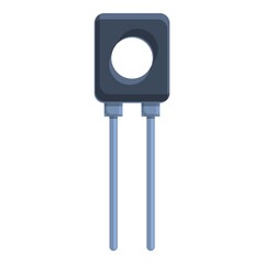 Resistor tool icon. Cartoon of resistor tool vector icon for web design isolated on white background