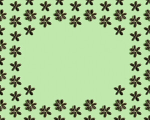 Frame from black sunflower seeds Harvest time agriculture farming. Healthy oils, food.