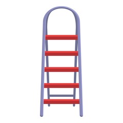 Ladder equipment icon. Cartoon of ladder equipment vector icon for web design isolated on white background