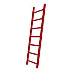 Ladder stair icon. Cartoon of ladder stair vector icon for web design isolated on white background