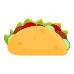 Vegan falafel icon. Cartoon of vegan falafel vector icon for web design isolated on white background
