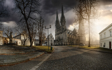 Saint Wenceslas Cathedral in Olomouc, Czech republic