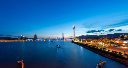 Fototapeta premium Macau Tower at Night