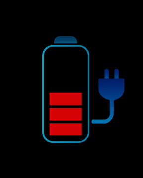 Electric vehicle charger icon concept