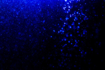blue bokeh of lights