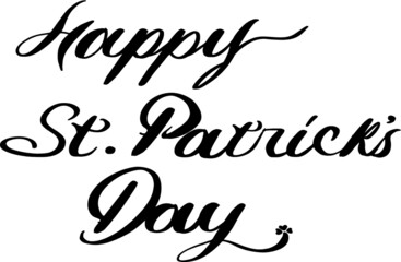 St. Patrick's Day 
Hand Lattering Calligraphy phrases