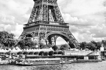 Paris city. Black and white Paris.