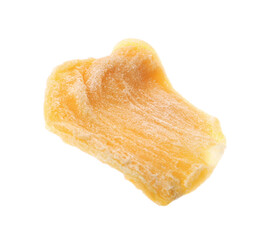 Sweet dried jackfruit slice isolated on white