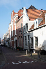 Obraz premium canal houses and streets in Netherland 