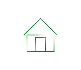 Home icon. Address icon. vector illustration logo template.