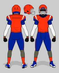 Fototapeta premium football jersey uniform template set kit 