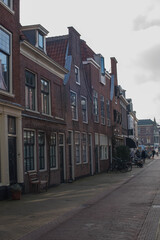 Fototapeta na wymiar canal houses and streets in Netherland 