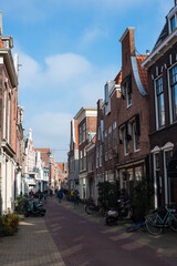 canal houses and streets in Netherland 