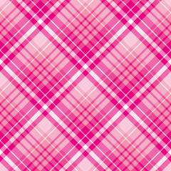 Seamless pattern in stylish pink colors for plaid, fabric, textile, clothes, tablecloth and other things. Vector image. 2