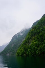 Fototapeta na wymiar Foggy lake 
