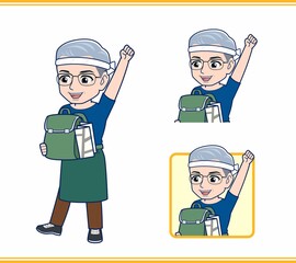 八百屋をしている白髪の男性