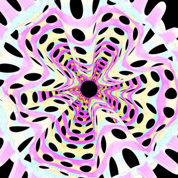 Futuristische Lineart 3D Illustrationen, Hintergrund Rendering	￼