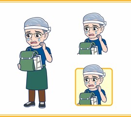 八百屋をしている白髪の男性