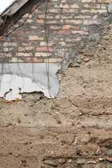 Poor wall repair for an old wall with a modern approach.