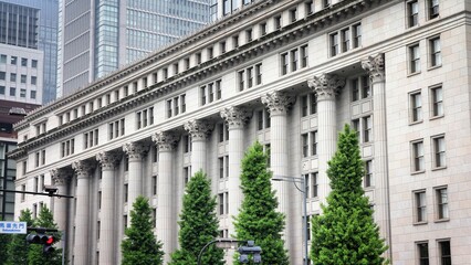 Tokyo landmarks in Japan. Chiyoda Meiji building.