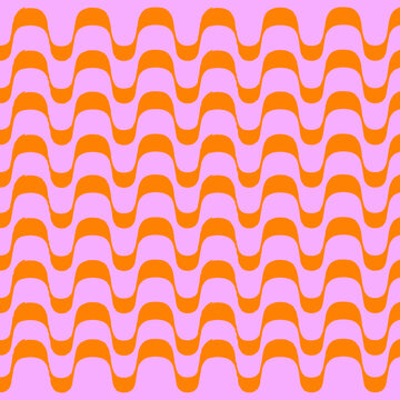 Groovy Pink And Orange Pattern