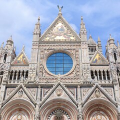 Siena Cathedral. Tuscany traveling - Tuscan landmarks.