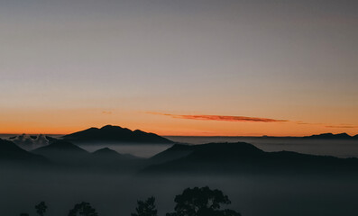 Sunrise at the mountain
