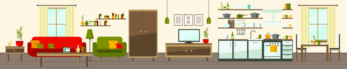 house interior background with living room