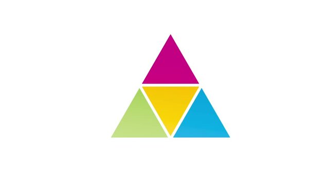 colored triangle logo business