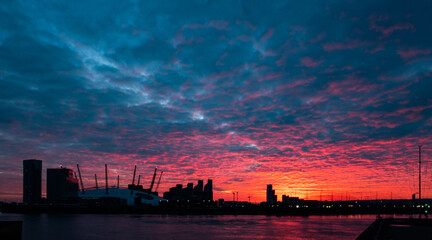 The millennium Dome at Sunrise