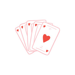 Obraz premium Cards with hearts, Happy valentines day and weeding design elements. Vector illustration.