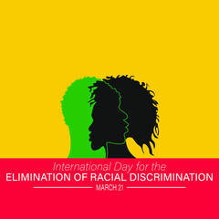Fototapeta na wymiar International Day for the Elimination of Racial Discrimination vector illustration.