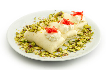 Arabic sweets with cheese 