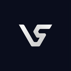 
Creative VS Letter Logo Vector - Initial VS Letter Logo Design Template - Awesome VS Logo Design 
