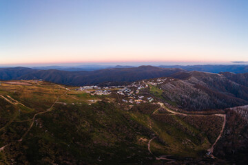 Fototapeta premium Mt Buller Summer Aerial Views