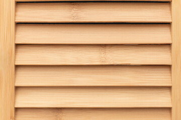 Bamboo panel with horizontal stripes