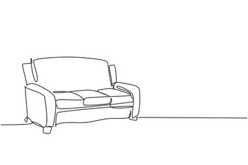 Single continuous line drawing of