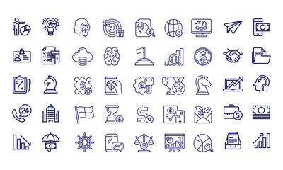 Fototapeta premium Business & Office icons vector design 