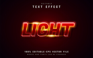 Red light text effect