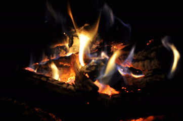 A flame in the fire