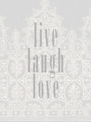 Fototapeta na wymiar wall art post vintage inspiring phrase with lace pattern set of 10 images
