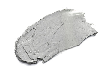 Smear of cosmetic clay isolated on a white background. - obrazy, fototapety, plakaty