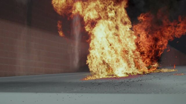 Exploding car