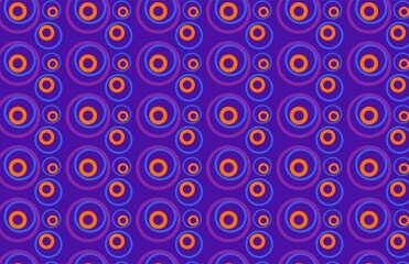 Abstract Dots Circle Blue Orange Color Background