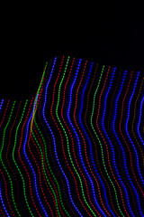 colored lines on a black background. textura